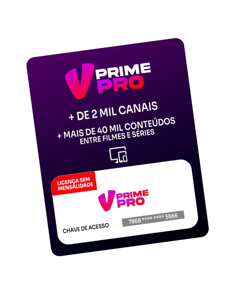 Cartão de acesso VPrime Pro para o plano anual